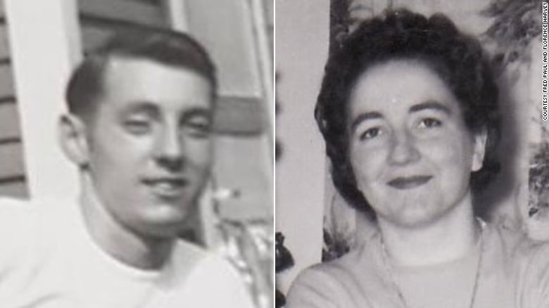 Florence Harvey y Fred Paul en su juventud