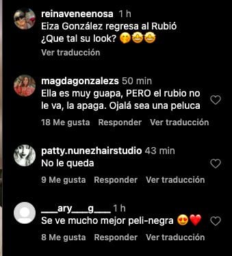 Fans de Eiza Gonzalez la prefieren pelinegra que con el cabello rubio