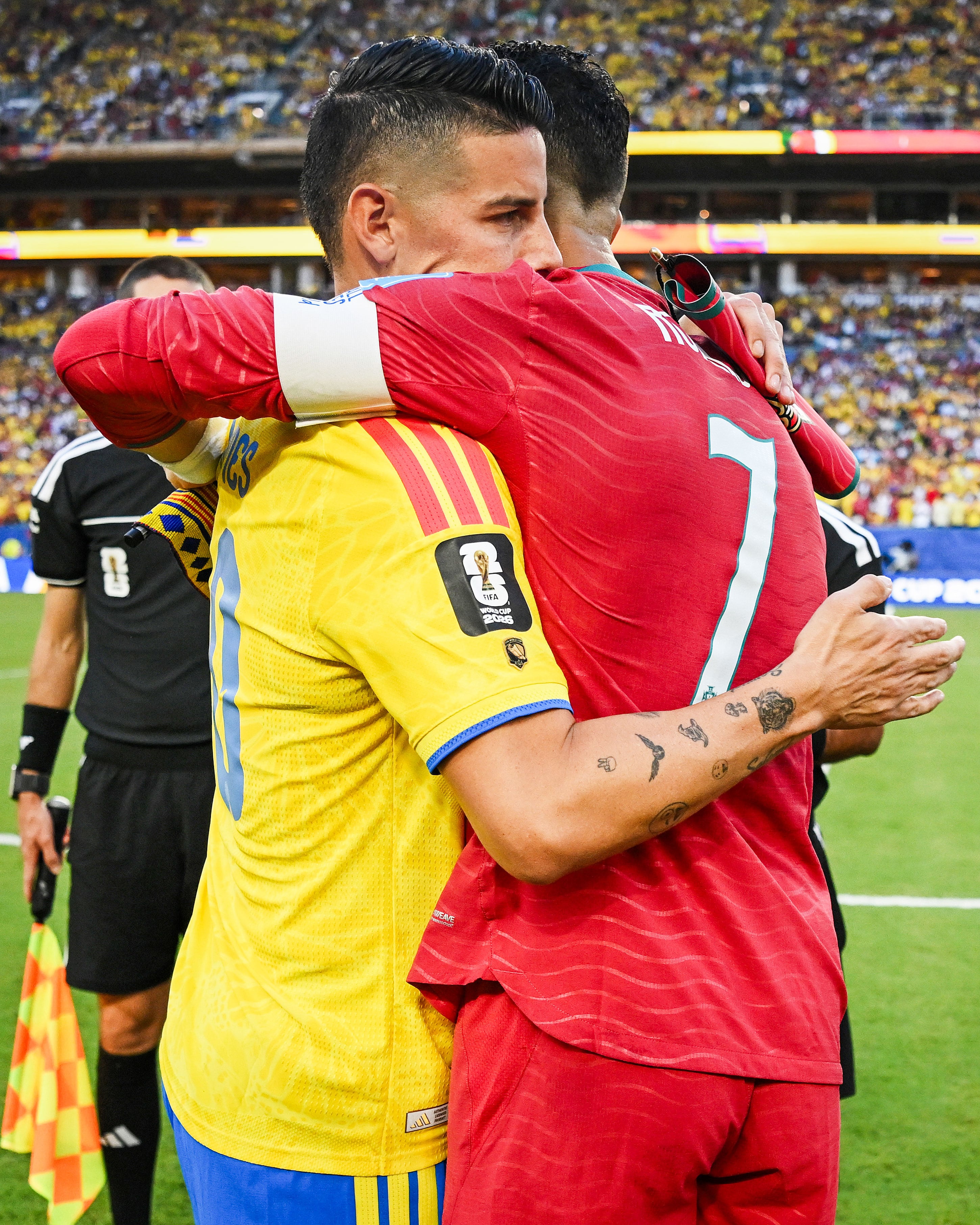 Cristiano Ronaldo y James Rodríguez se encuentran en el Colombia vs Portugal