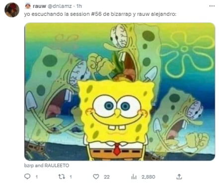 Memes de la sesión de BZRP y Rauw Alejandro