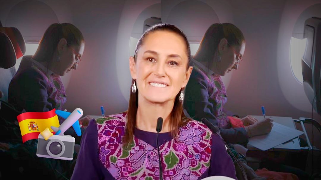 La foto que compartió Claudia Sheinbaum rumbo a Barcelona