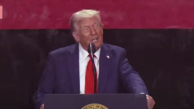 Donald Trump acude al funeral de Charlie Kirk