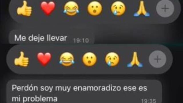 Admite infidelidad porque "se dejó llevar"