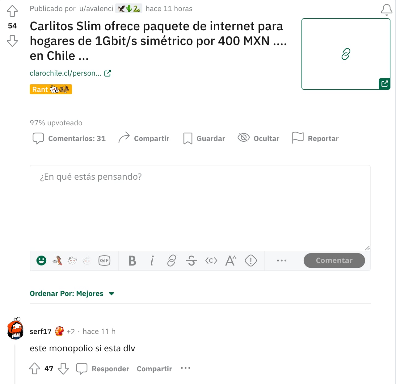 Carlos Slim ofrece un paquete de internet a un precio increíble.. en Chile