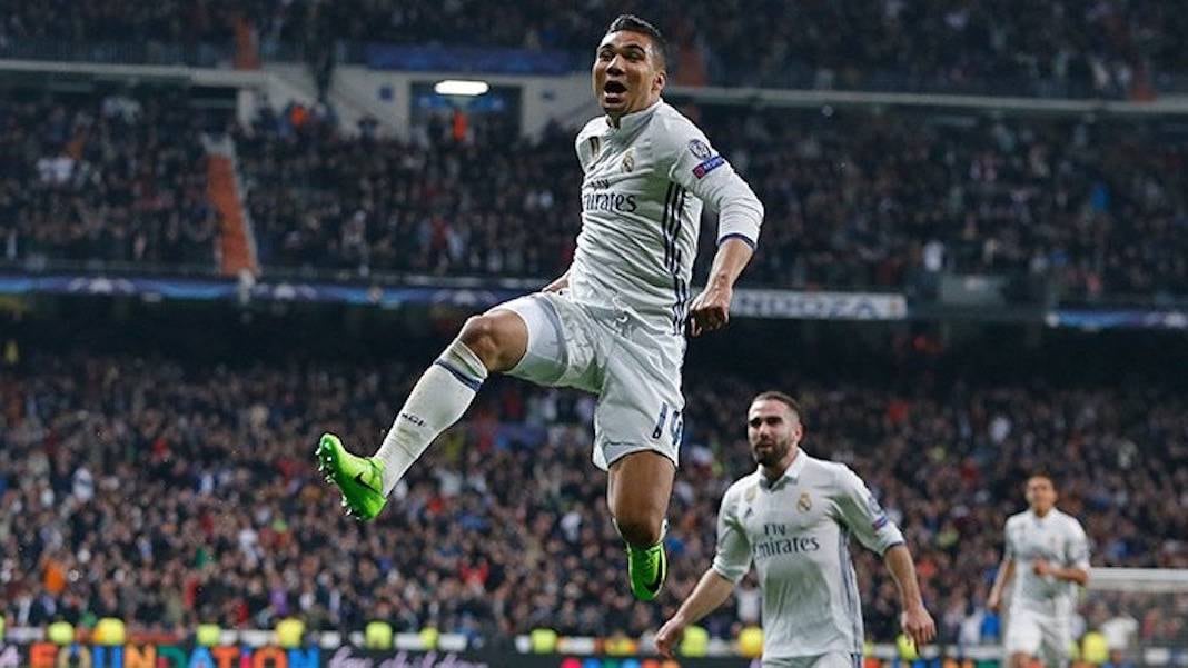 Casemiro marcó el último gol del encuentro con una espectacular volea