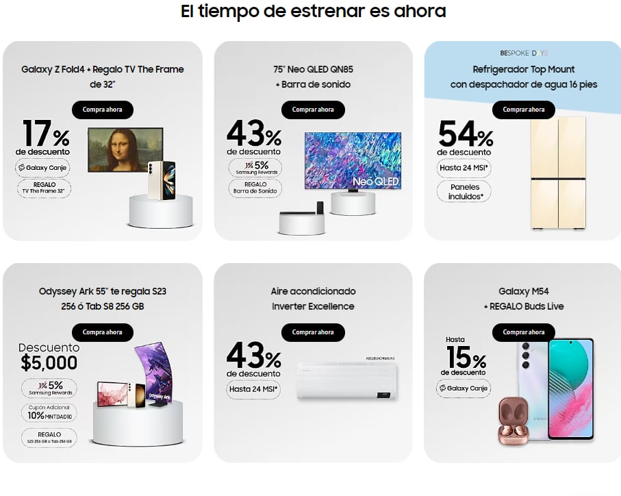 Ofertas en Samsung: Night Sale