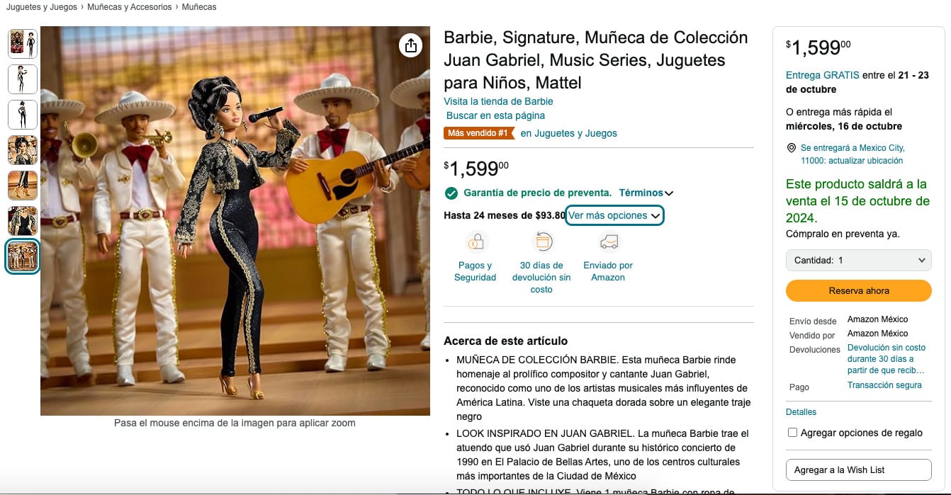Barbie Signature Juan Gabriel
