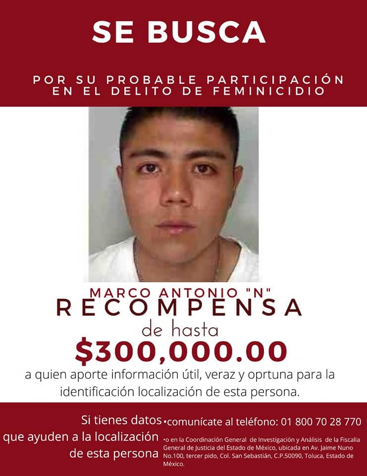 Recompensa por Marco Antonio "N"