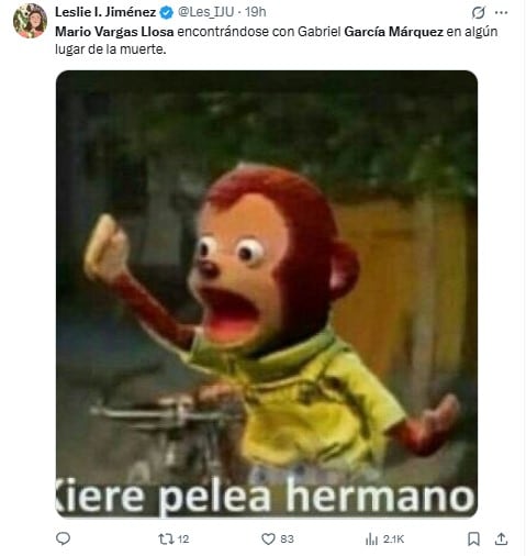 Memes de Mario Vargas Llosa y Gabriel García Márquez