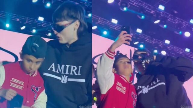 Peso Pluma y pequeño fan