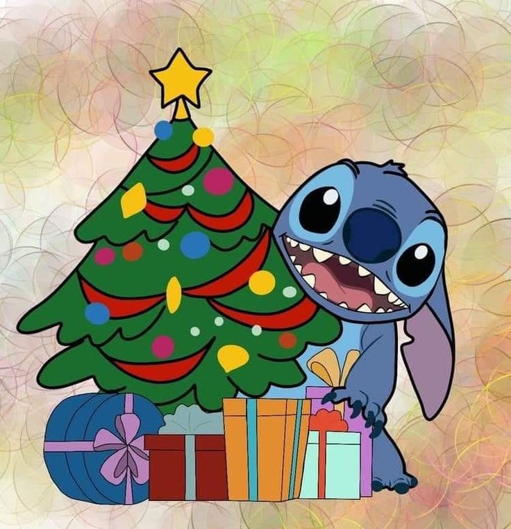 Tarjetas navideñas de Stitch