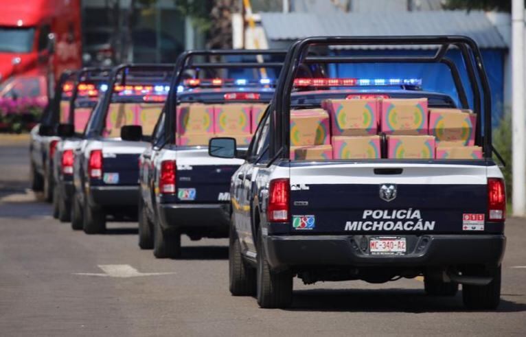 El reparto de los víveres será en patrullas policíacas.