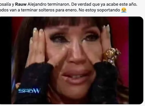 Memes lloran la ruptura de Rosalía y Rauw Alejandro