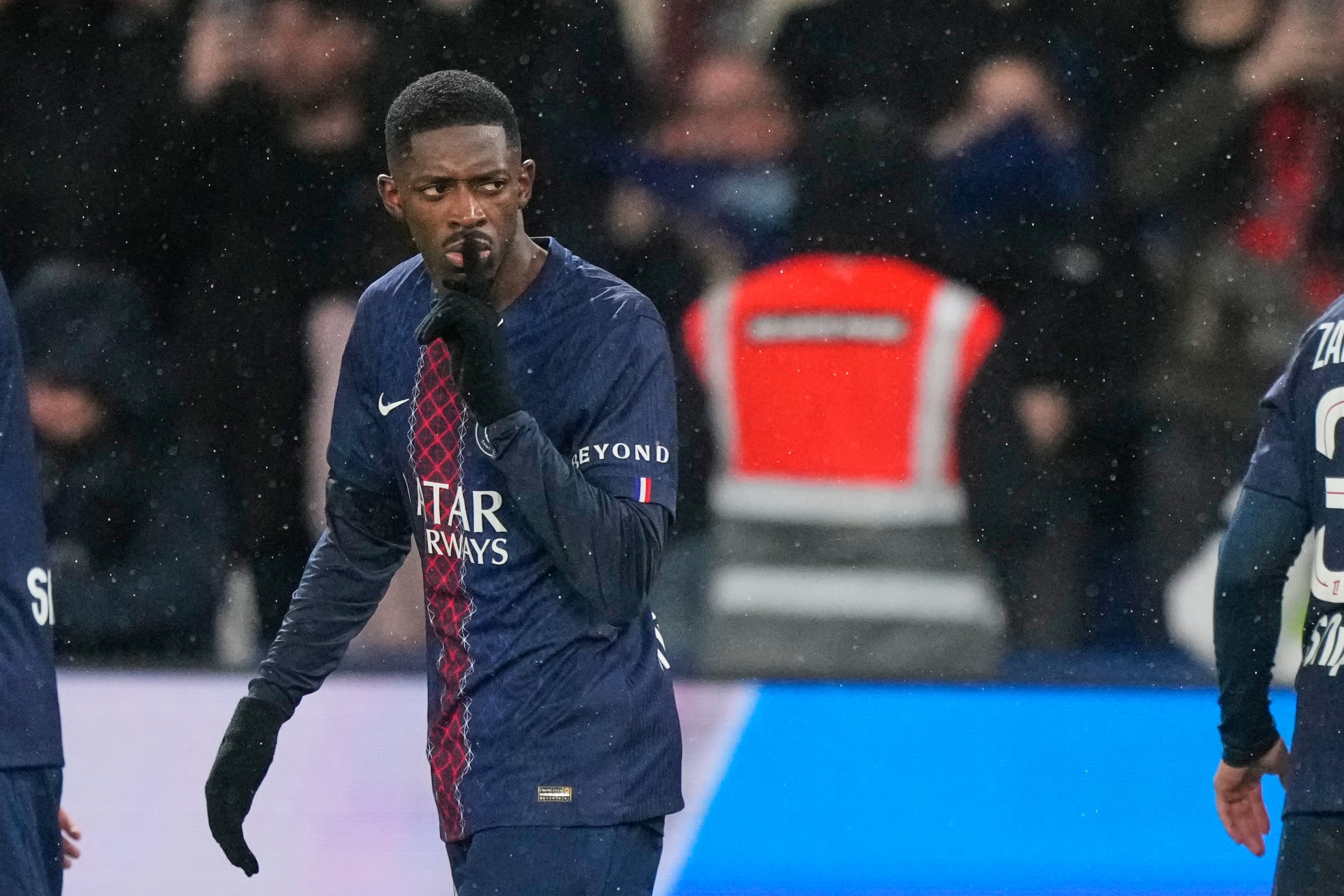 Ousmané Dembélé con el PSG.