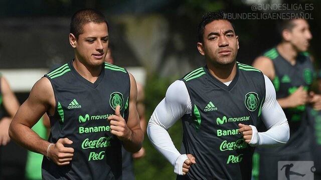 Chicharito y Marco Fabián