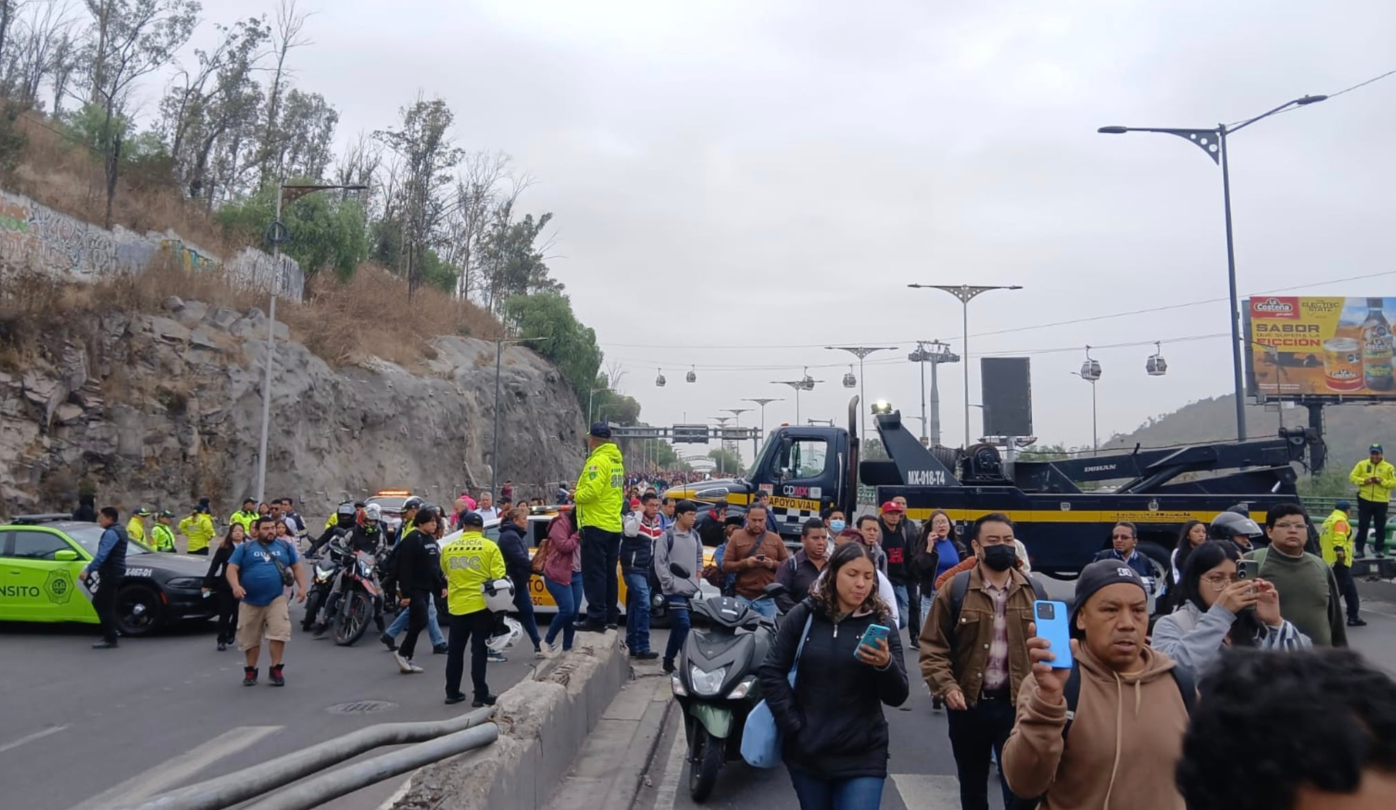 Tránsito CDMX bloquea paso de piperos; buscaban llegar a Sener