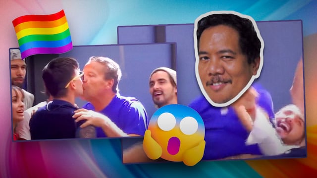 Alfredo Adame se besa en la boca con La Divaza