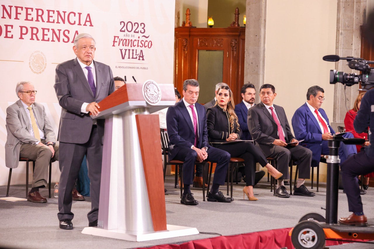 Evelyn Salgado participó en la conferencia mañanera de AMLO