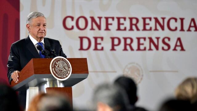 El presidente López Obrador en conferencia de prensa