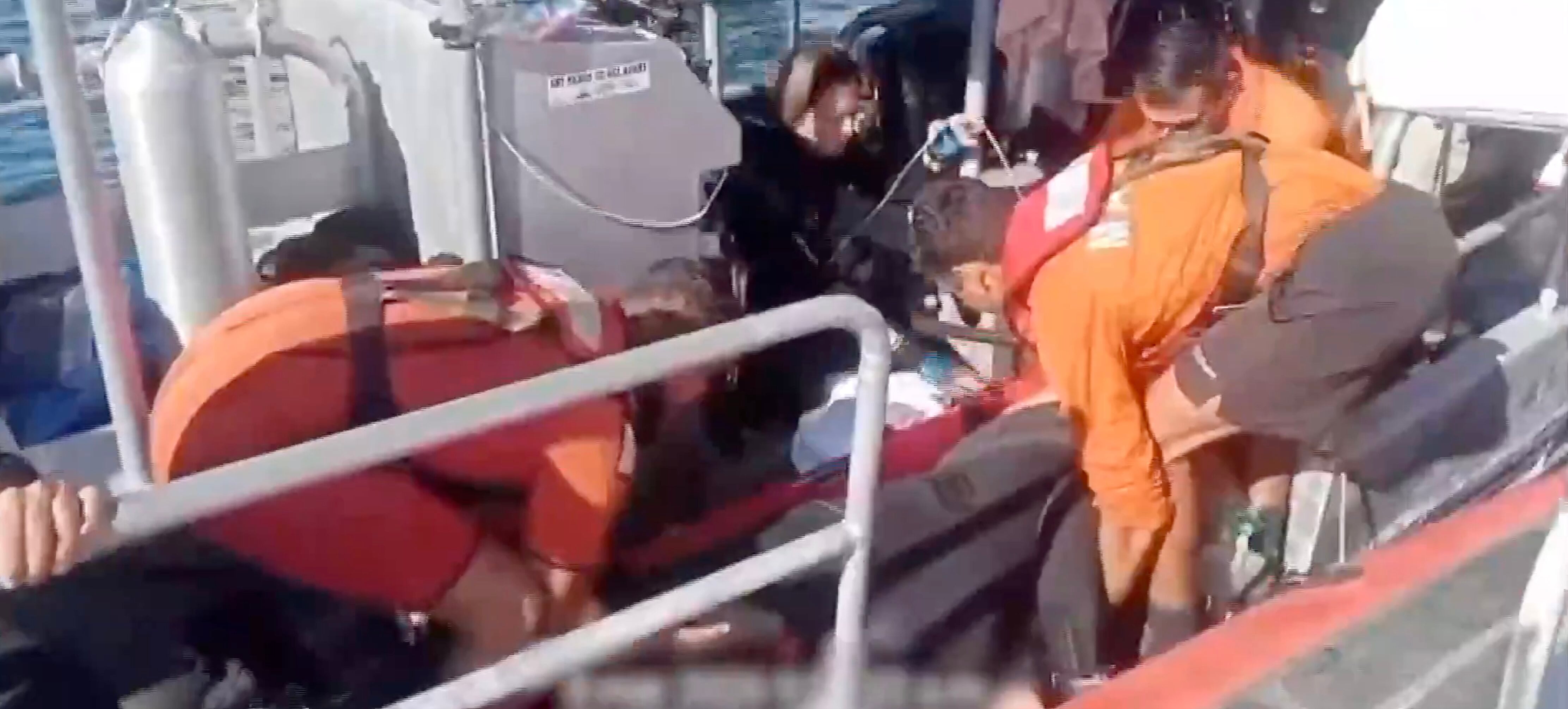 Rescate a buzo alemán en Los Cabos