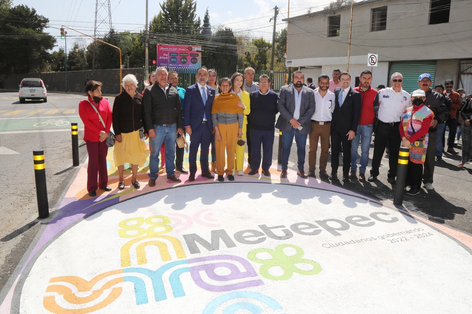 Fernando Flores impulsando obra pública en Metepec