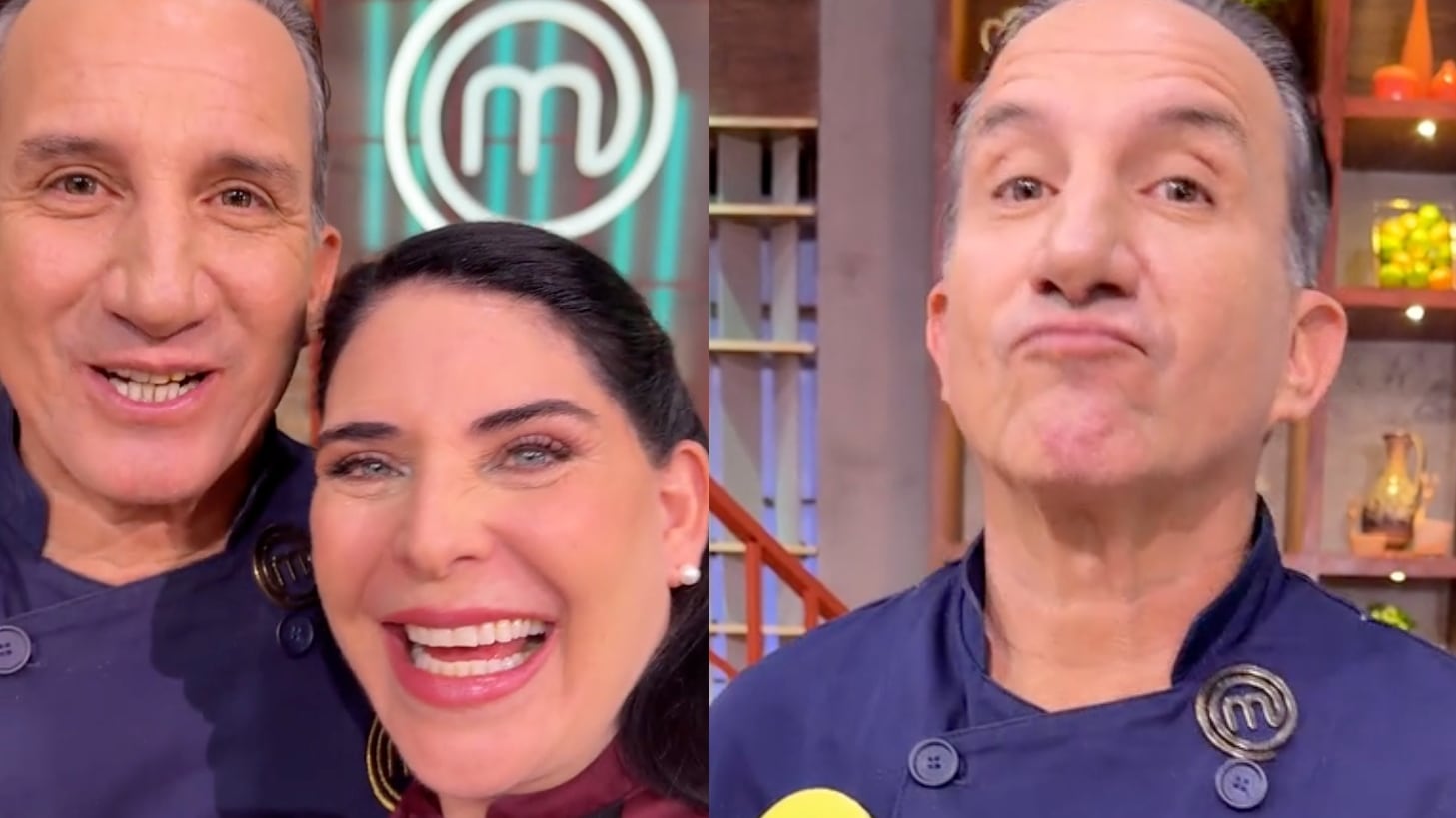 Plutarco Haza “pestañea si necesitas ayuda”, le dicen en video con Zahie Téllez de MasterChef Celebrity 2025
