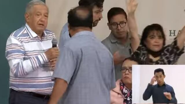 Irrumpen en evento de AMLO