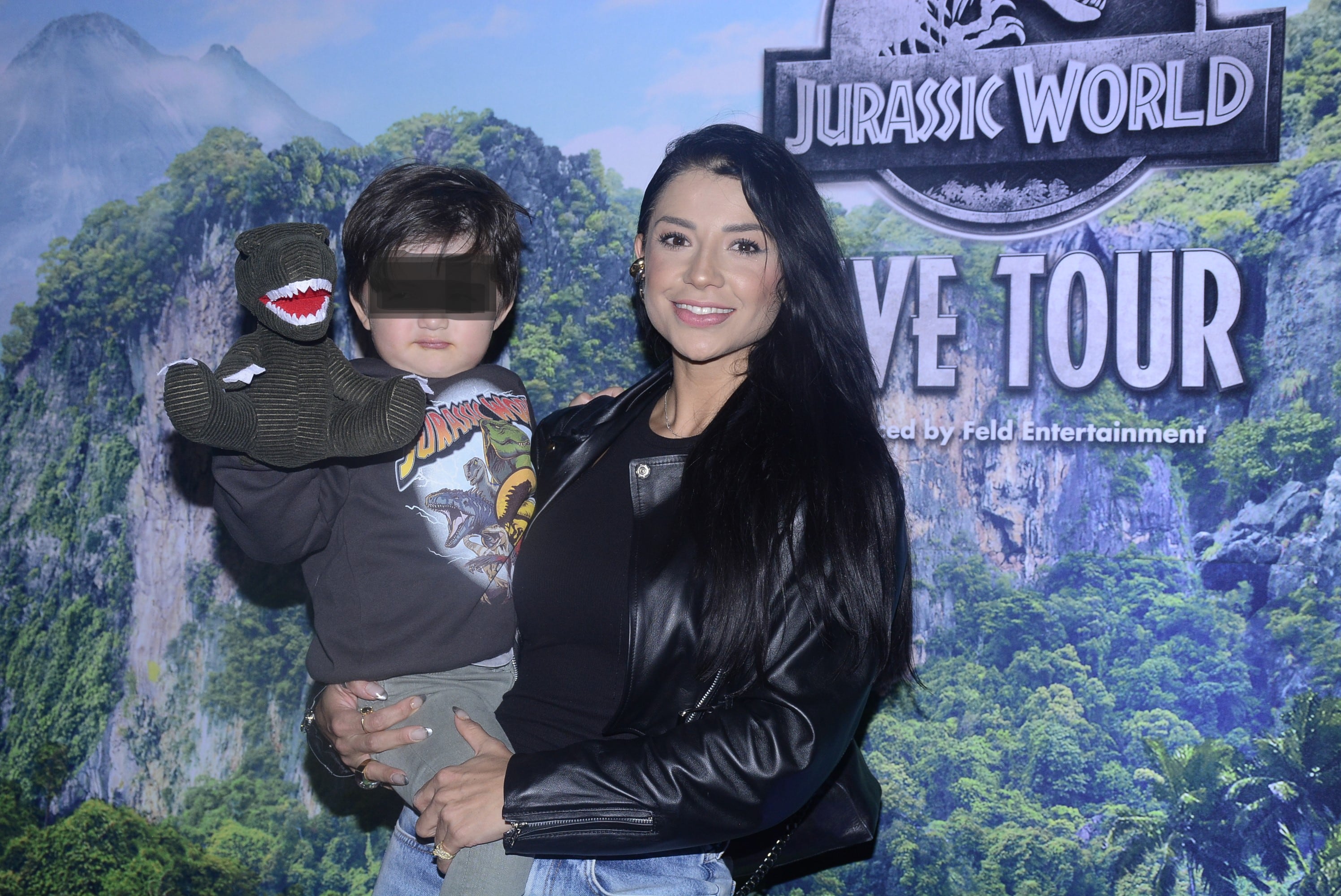 Ferka Quiroz con su hijo Leonardo.