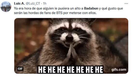 Memes, fans de BTS cancelan a Badabun