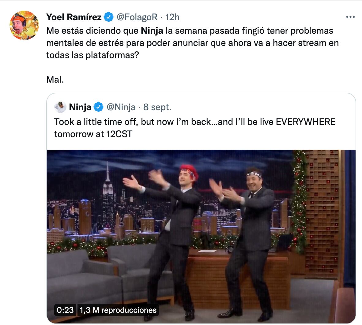 Ninja anuncio
