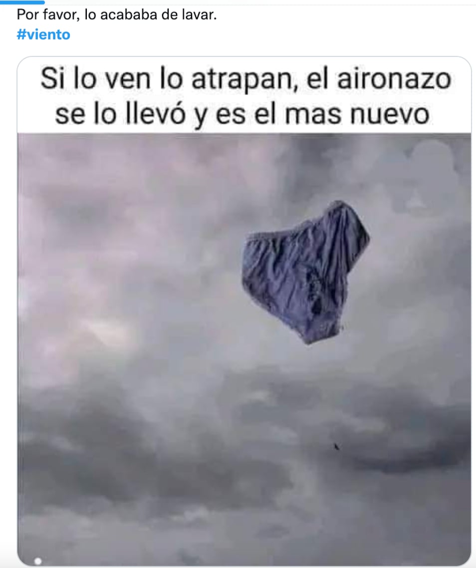 memes sobre el viento en CDMX el 22 de mayo 2022
