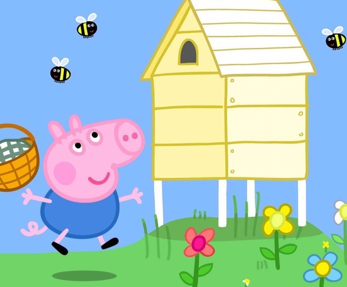 George de Peppa Pig en primavera