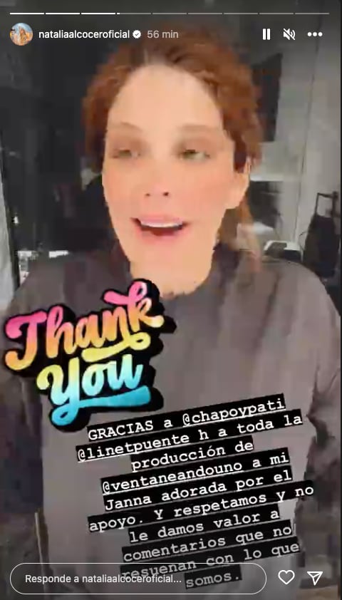 Natalia Alcocer agradece a Pati Chapoy por su apoyo