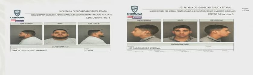 Difunden fichas de los reos fugados del Cereso 3 de Ciudad Juárez, Chihuahua