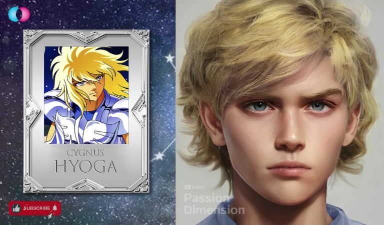 Los Caballeros del Zodiaco dibujados por una IA