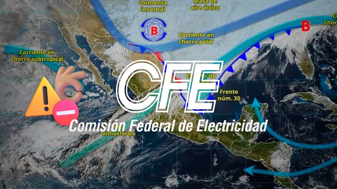 CFE levanta alerta tras afectaciones por tormenta invernal