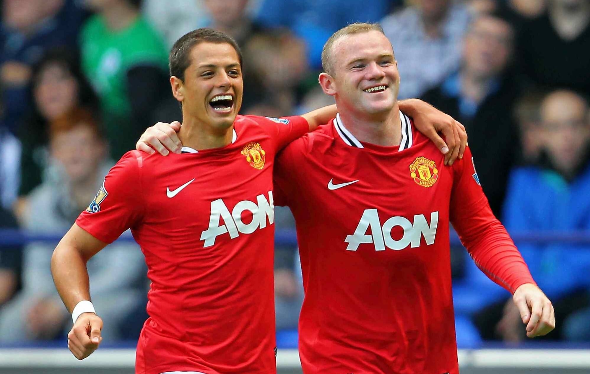 Chicharito y Rooney