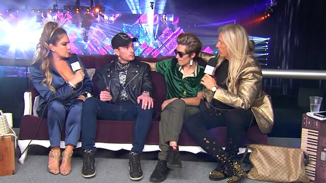 Tristán, hijo de Yahir, y su novio