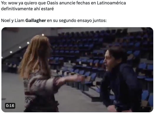 Memes de la reunión de Oasis 2024