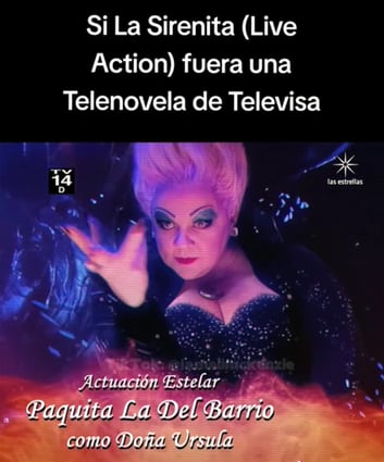 La pelicula de La Sirenita se convierte en telenovela mexicana