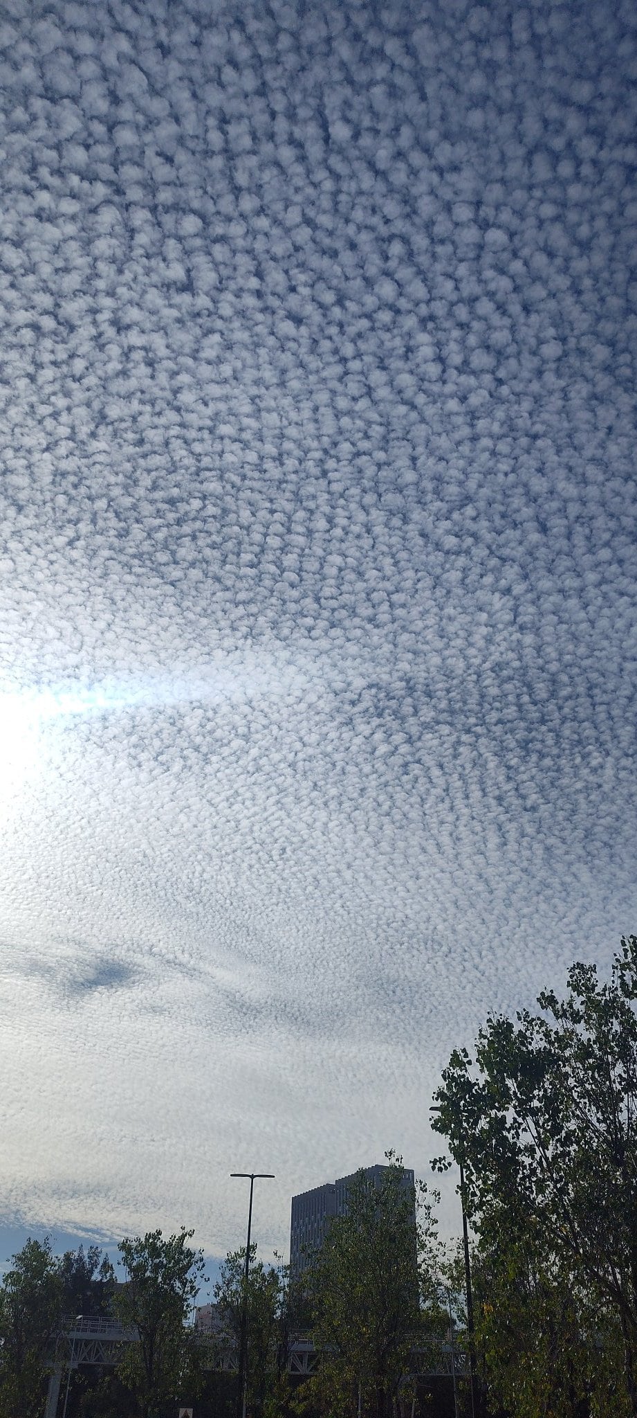 Cielo nuboso en Puebla