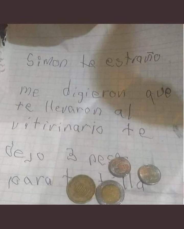 Carta del dueño de Simón