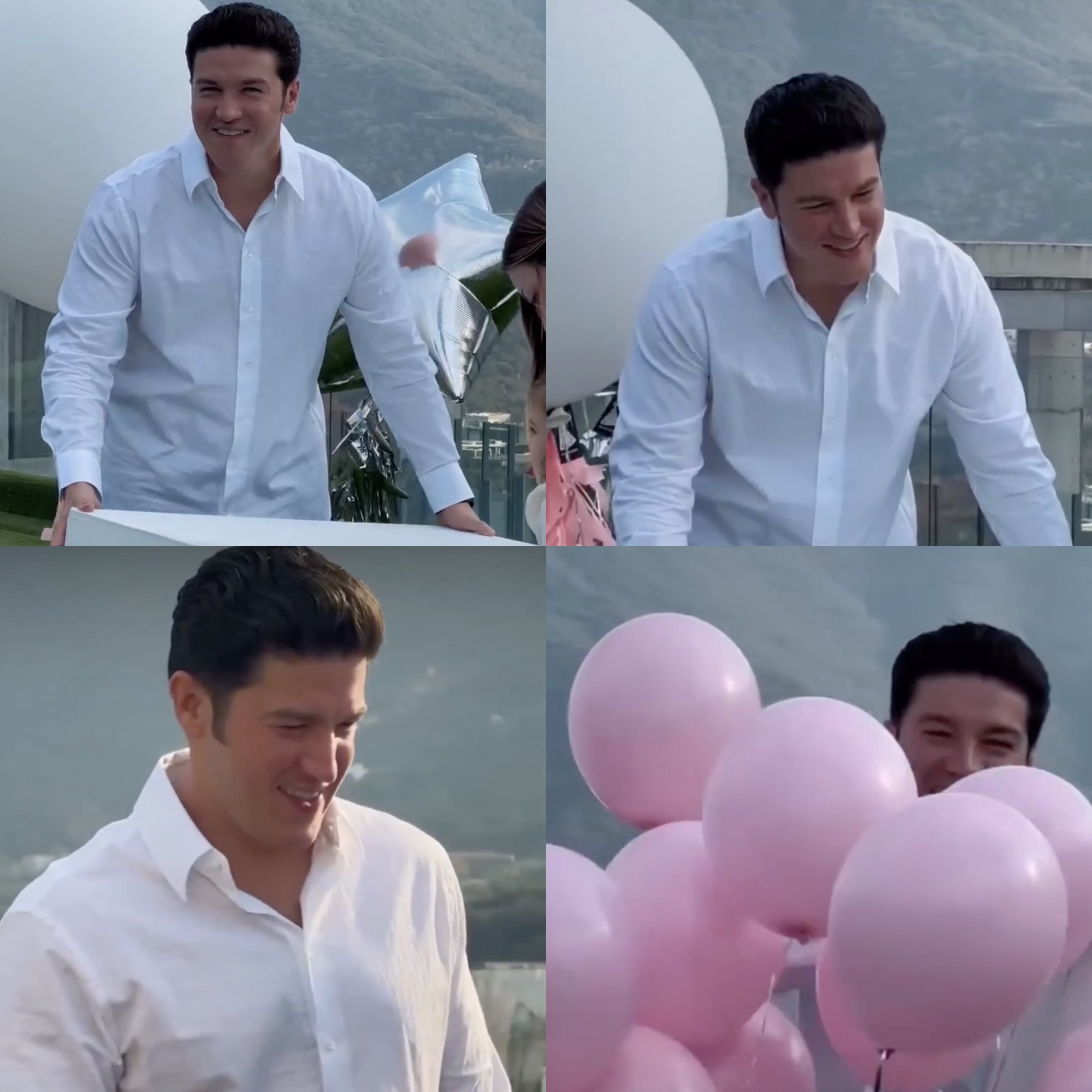 Reacción de Samuel García a gender reveal de su hija