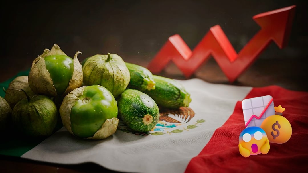 Inflación en México sube a 3.62% por alza del tomate verde y la calabacita