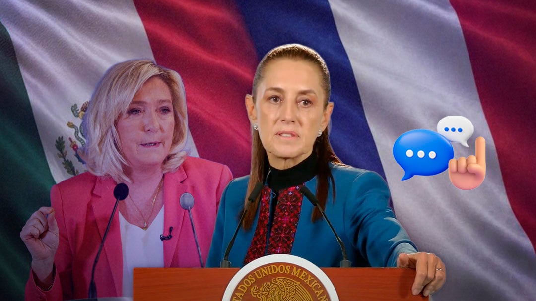 “Está mal informada”: Sheinbaum responde a Marine Le Pen por la “mexicanización” de Francia