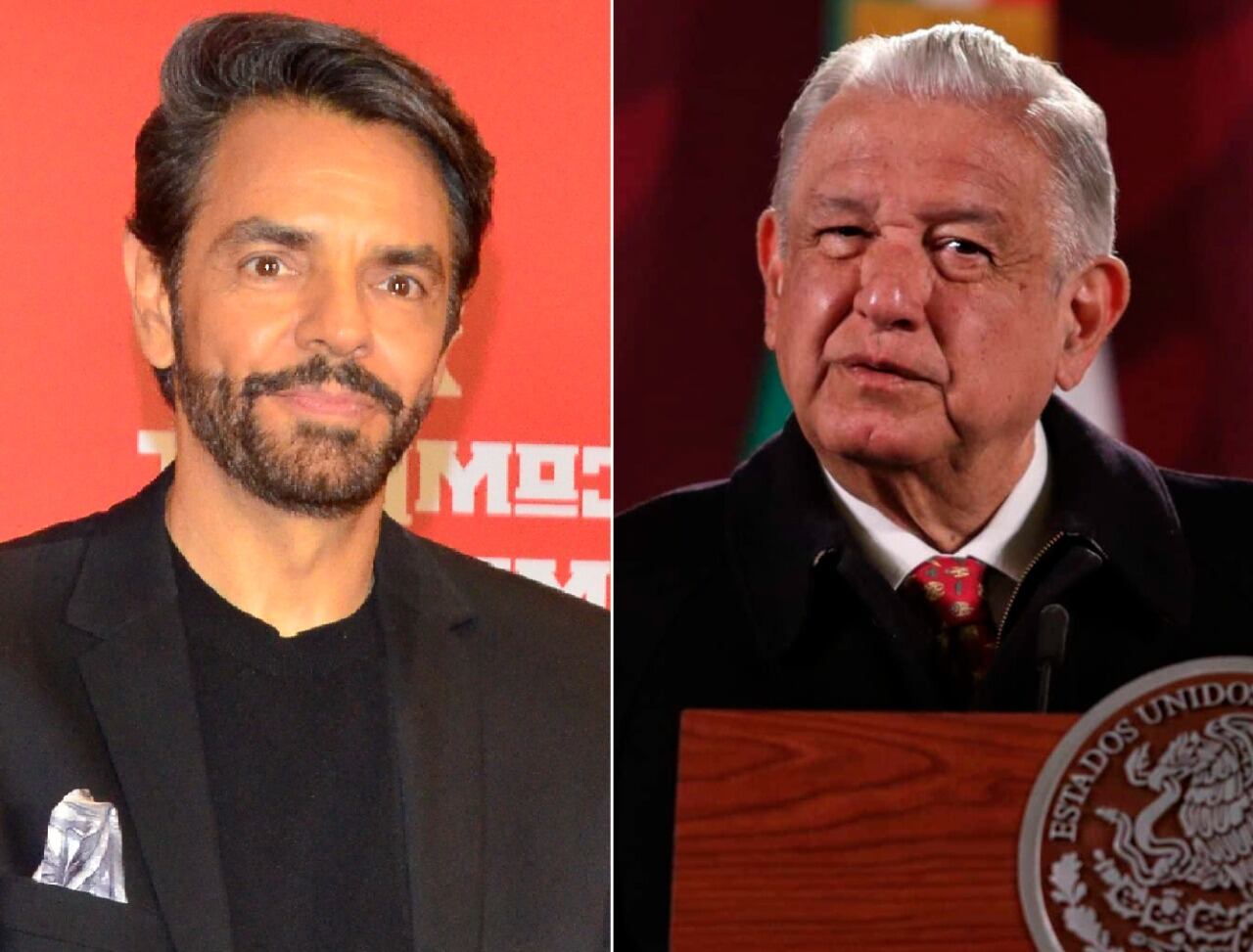 AMLO y Eugenio Derbez