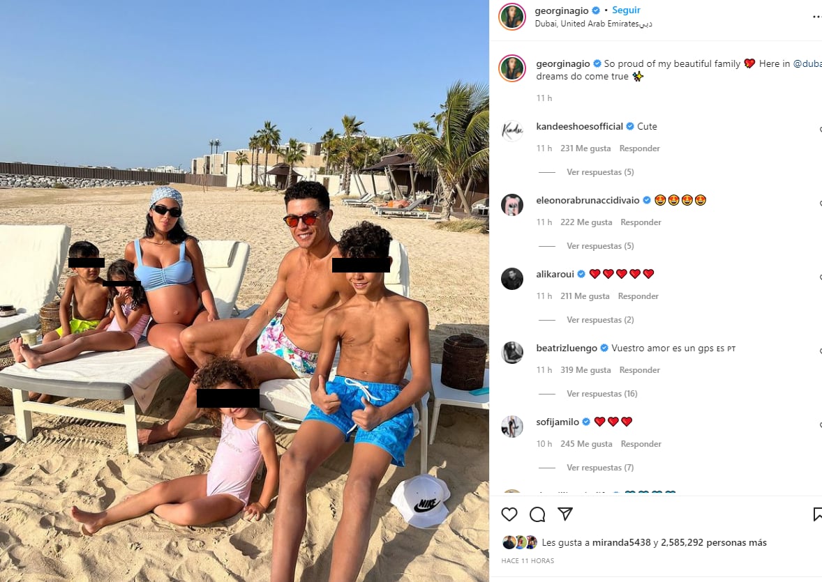 Vacaciones de Georgina Rodríguez