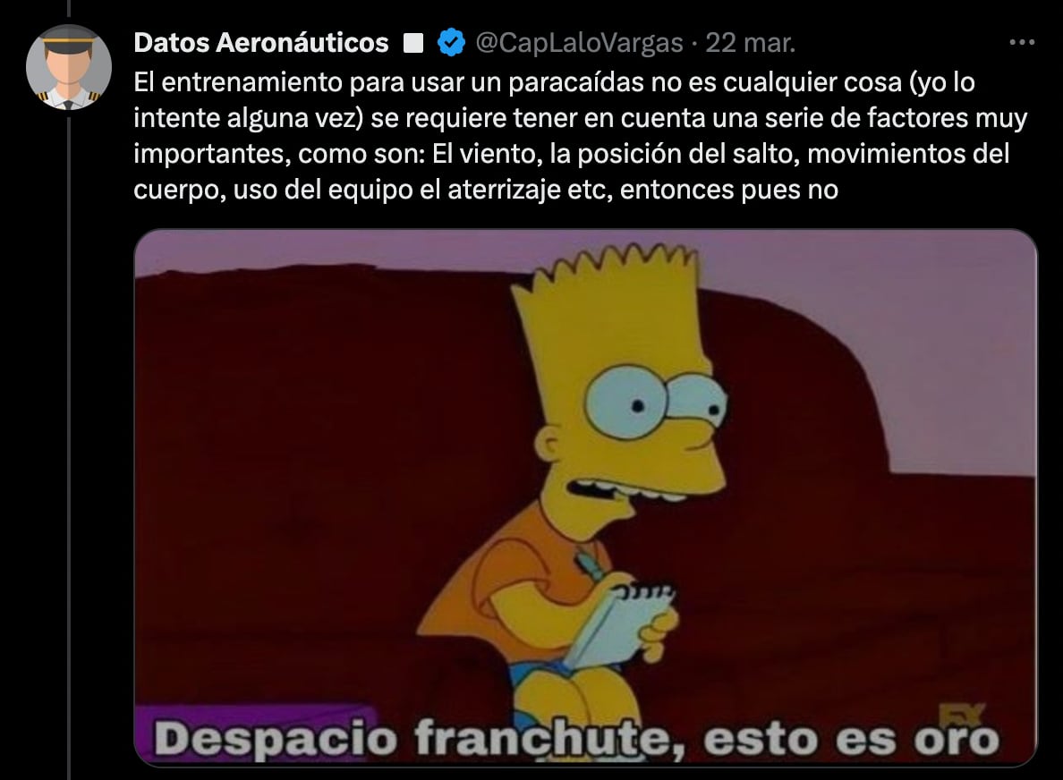 Explicación paracaídas y salvavidas en aviones