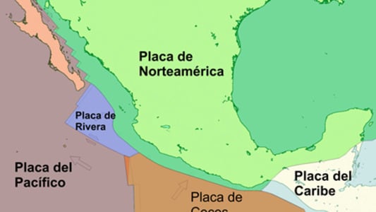 Placas tectónicas en México