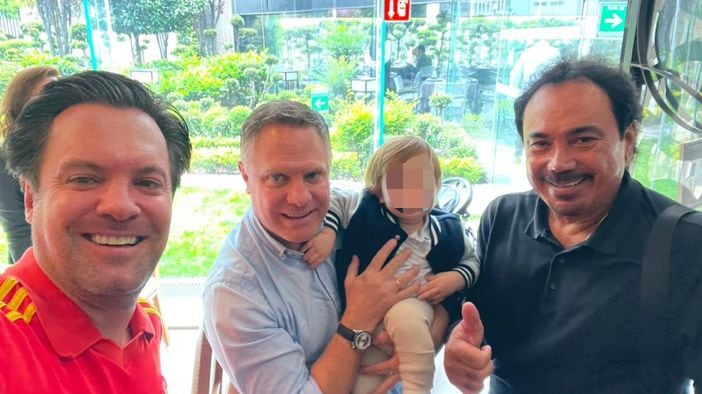 Hijos de José Ramón Fernández y Hugo Sánchez se reúnen para festejar título de España